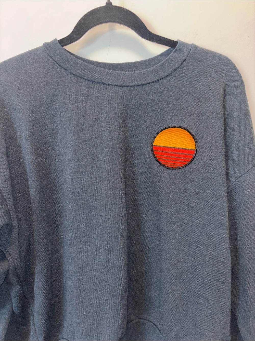 Aviator Nation Sunset Patch Relaxed Crew Sweatshirt Small - Picture 5 of 13